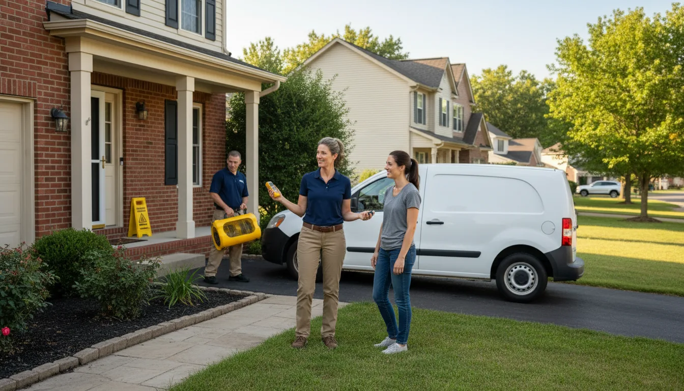 Residential water damage restoration in Patterson, LA